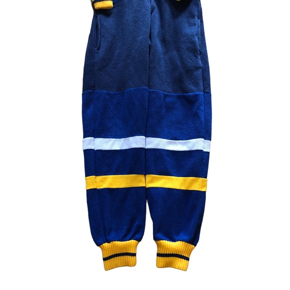St Louis Blues Hockey Sockey Zip Up One Piece Jumpsuit Fleece Pajama XXS - Picture 4 of 6